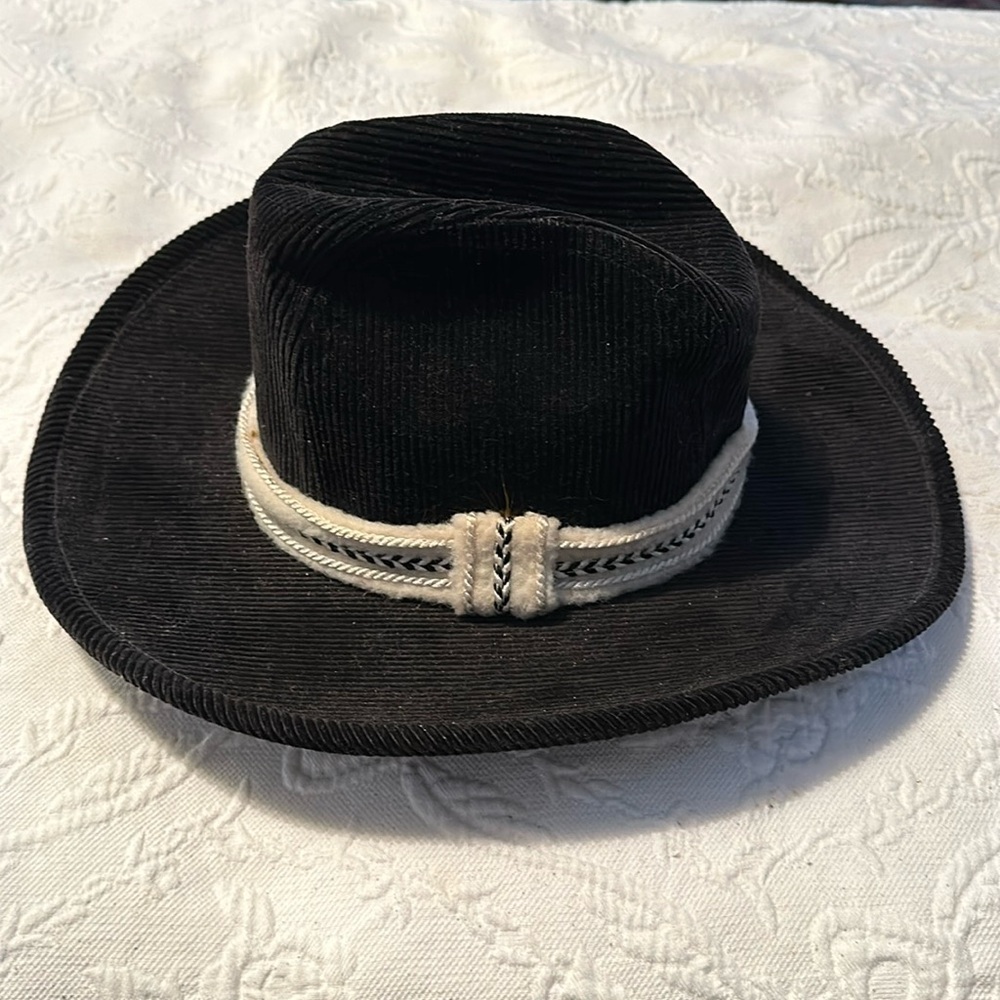Vintage United Hatter Cap And Millinery Corduroy